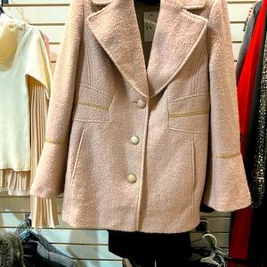Kensie coat nude pink polyester wool blend size large